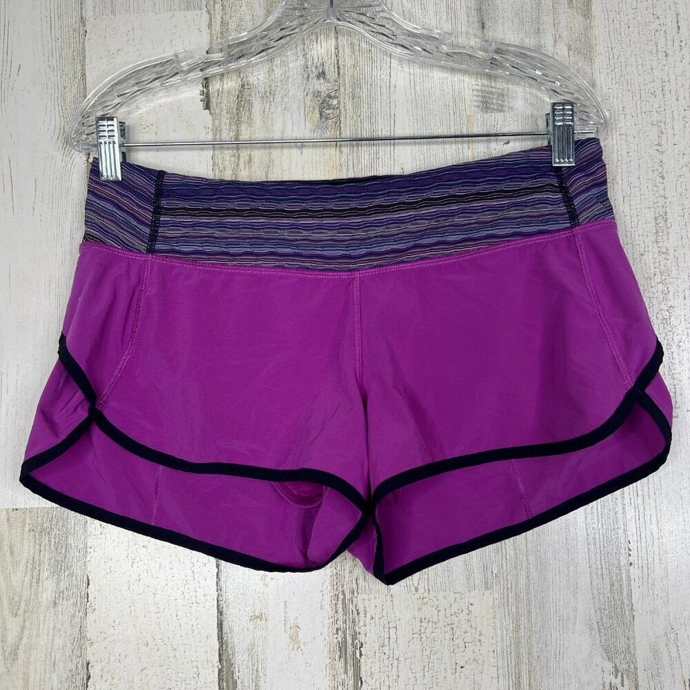 Lululemon Womens 8 Speed Short‎ 2.5" 4-Way Stretch in Purple Violet Space Dye